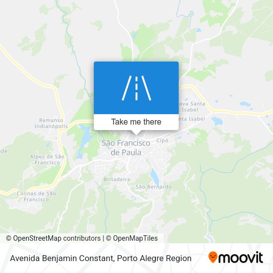 Avenida Benjamin Constant map