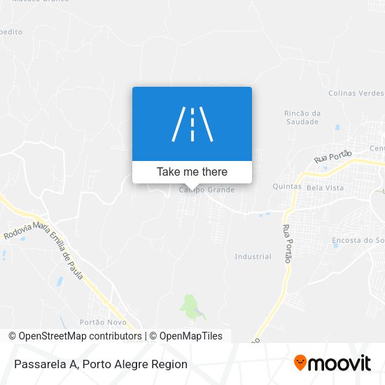 Passarela A map