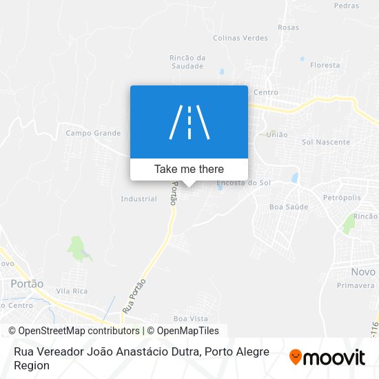Rua Vereador João Anastácio Dutra map