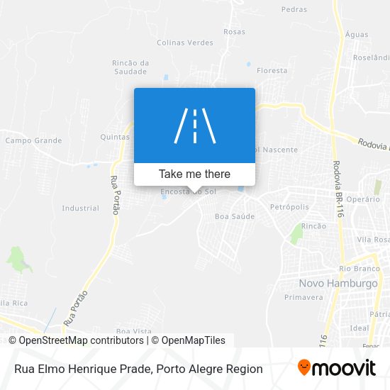 Rua Elmo Henrique Prade map