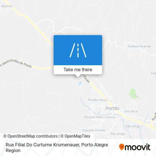 Rua Filial Do Curtume Krumenauer map