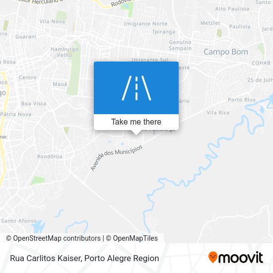 Rua Carlitos Kaiser map