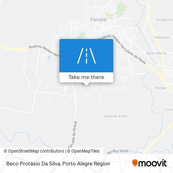 Mapa Beco Protásio Da Silva