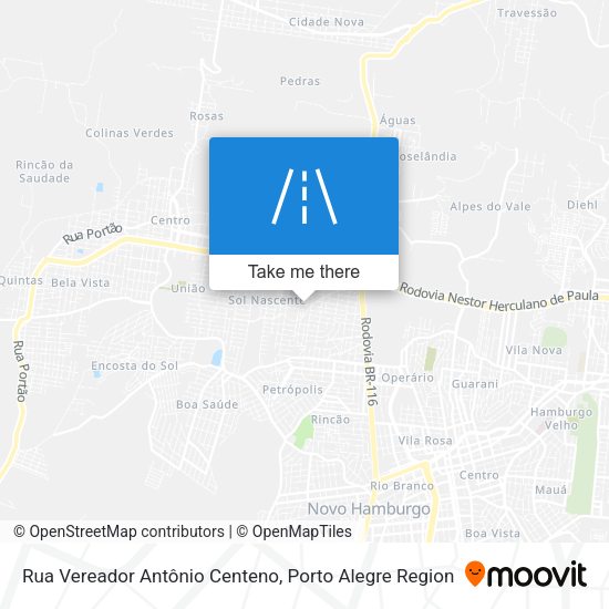 Rua Vereador Antônio Centeno map