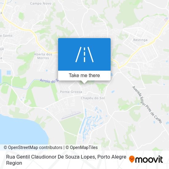 Rua Gentil Claudionor De Souza Lopes map