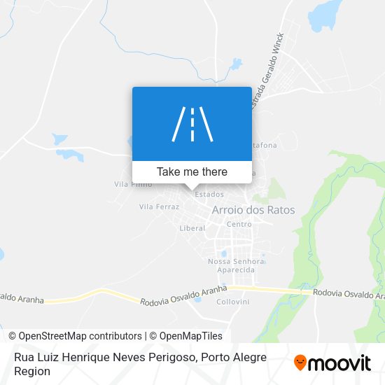 Rua Luiz Henrique Neves Perigoso map