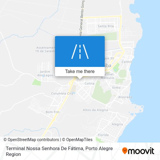 Terminal Nossa Senhora De Fátima map