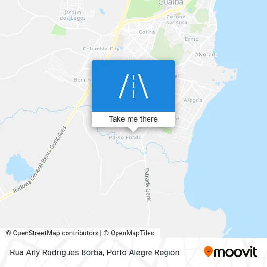 Rua Arly Rodrigues Borba map
