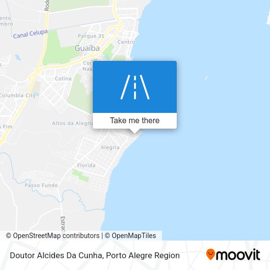 Doutor Alcides Da Cunha map