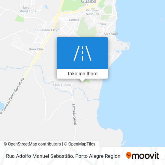 Rua Adolfo Manuel Sebastião map