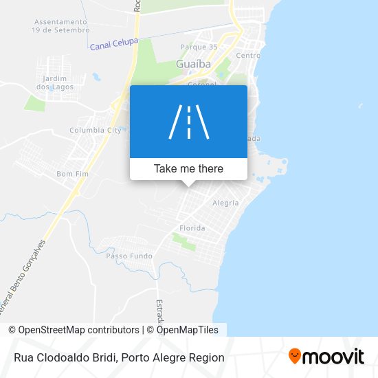 Rua Clodoaldo Bridi map