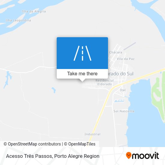 Acesso Três Passos map