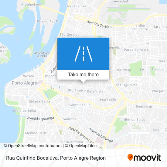 Rua Quintino Bocaiúva map