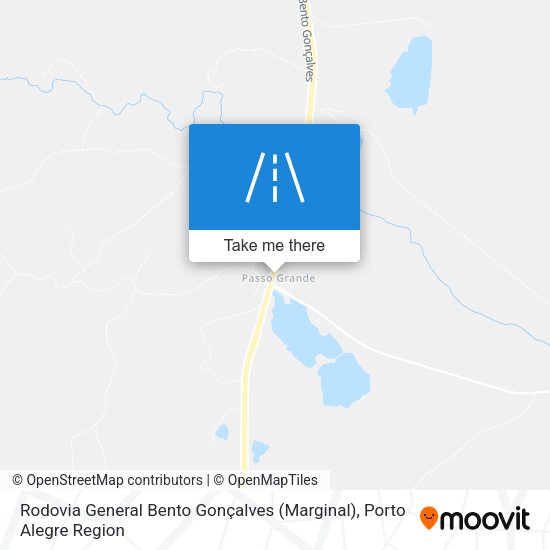 Rodovia General Bento Gonçalves (Marginal) map