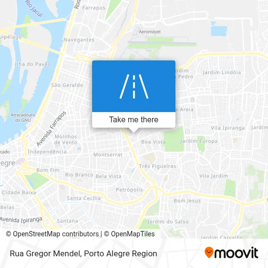 Rua Gregor Mendel map