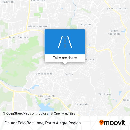 Doutor Édio Boit Lane map