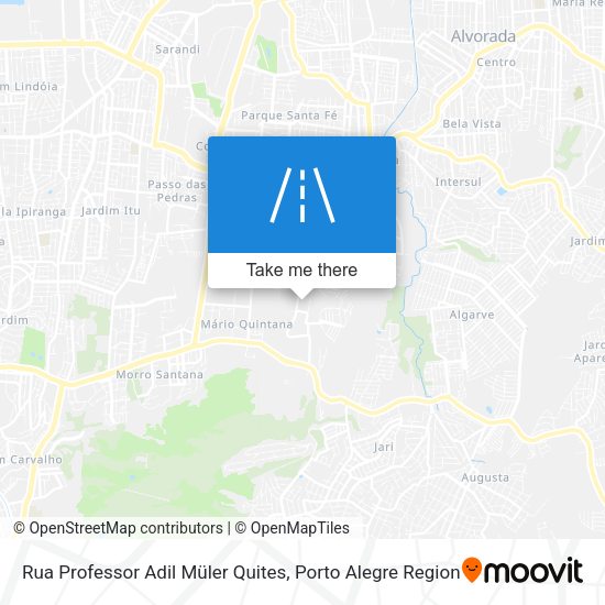 Rua Professor Adil Müler Quites map