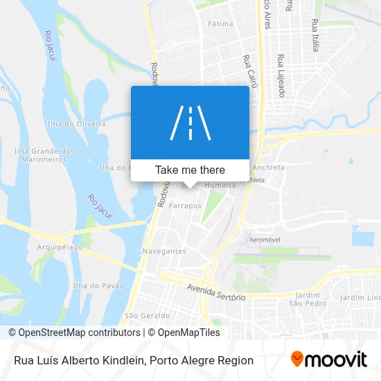 Rua Luís Alberto Kindlein map