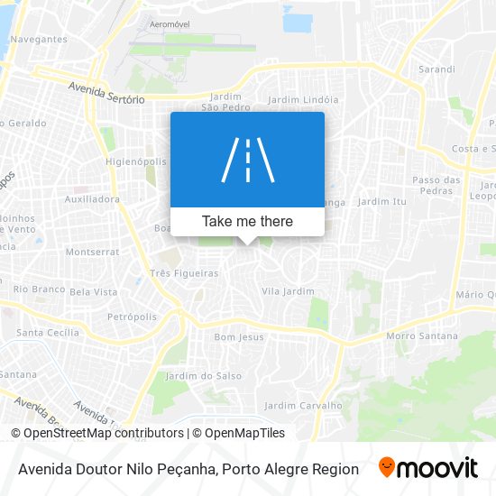 Mapa Avenida Doutor Nilo Peçanha