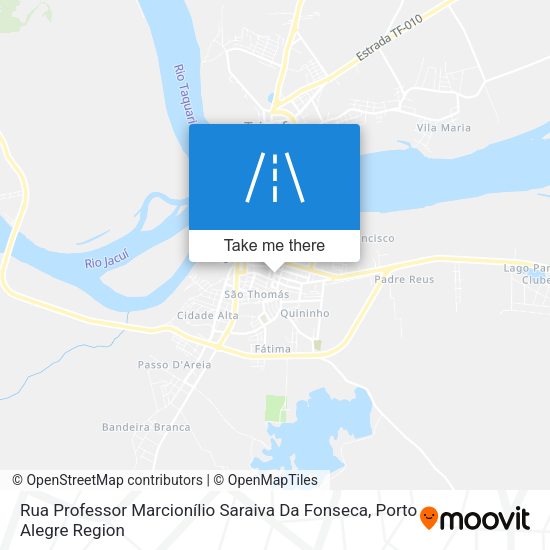 Rua Professor Marcionílio Saraiva Da Fonseca map