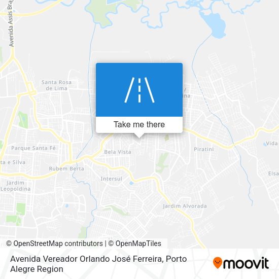 Avenida Vereador Orlando José Ferreira map