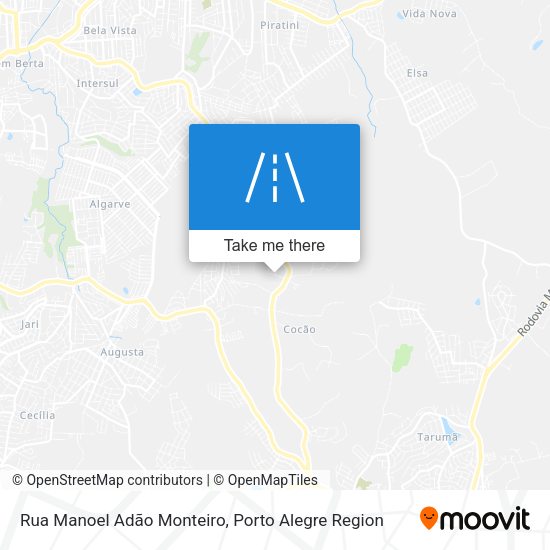 Rua Manoel Adão Monteiro map
