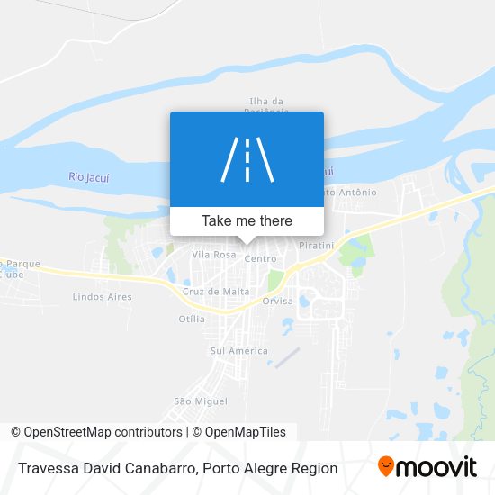 Travessa David Canabarro map