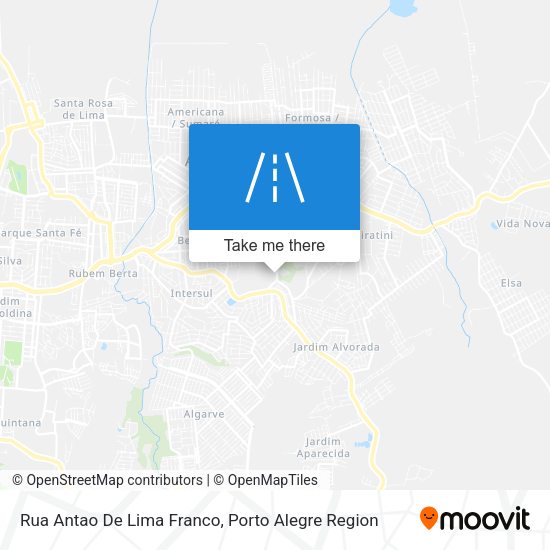 Rua Antao De Lima Franco map