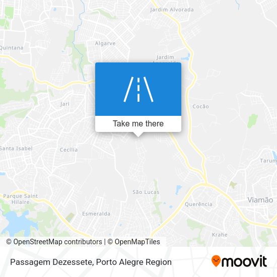 Passagem Dezessete map