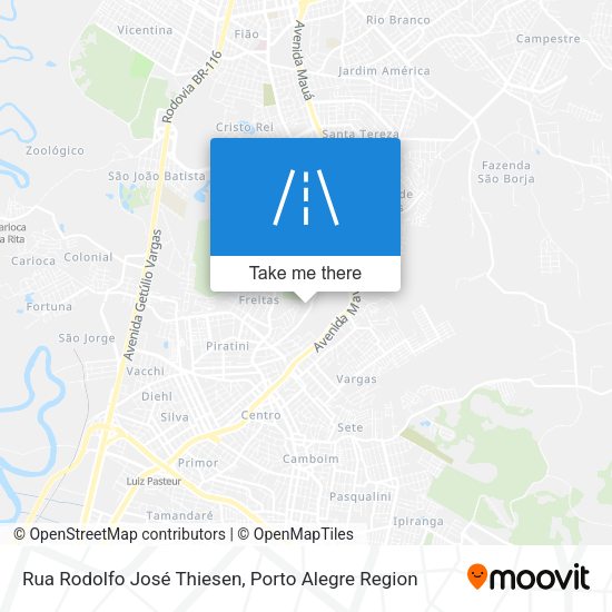 Rua Rodolfo José Thiesen map