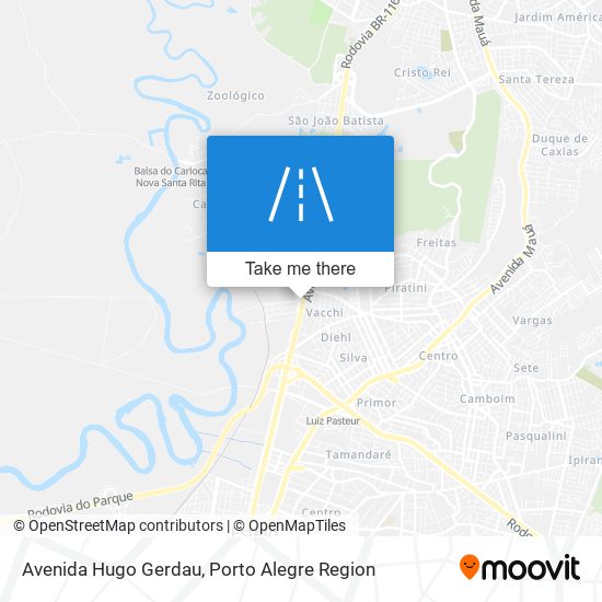 Avenida Hugo Gerdau map