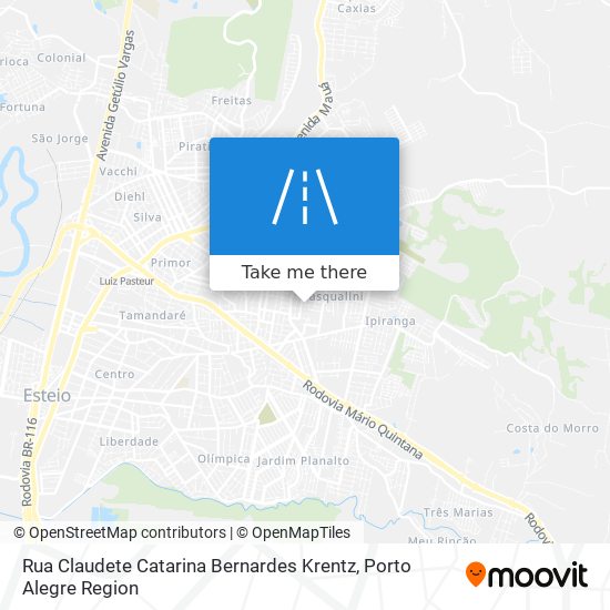 Rua Claudete Catarina Bernardes Krentz map