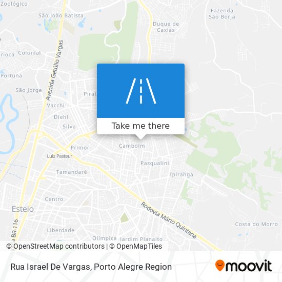 Rua Israel De Vargas map