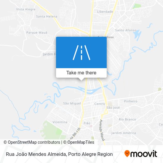 Rua João Mendes Almeida map