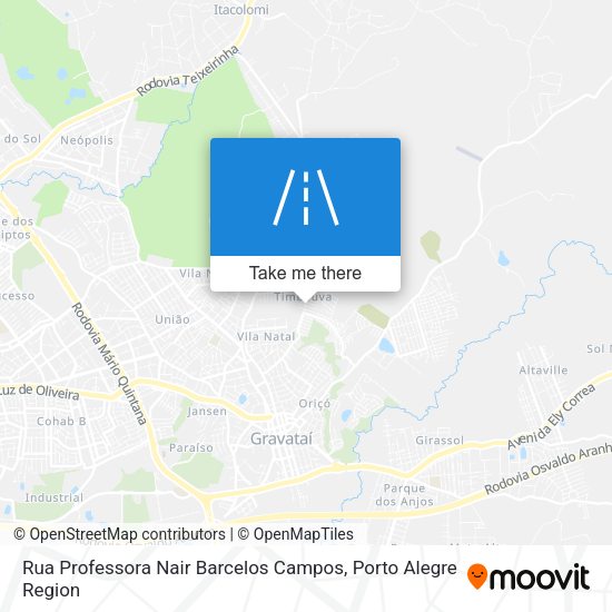 Rua Professora Nair Barcelos Campos map