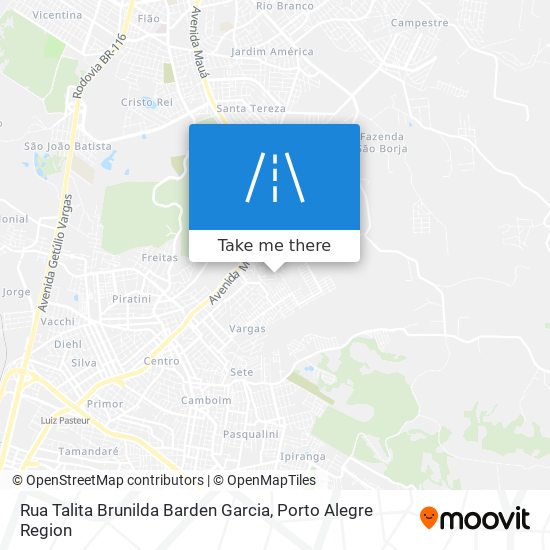 Mapa Rua Talita Brunilda Barden Garcia