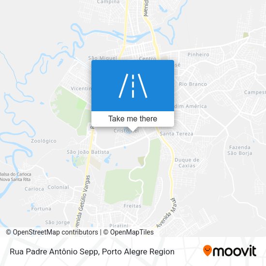 Rua Padre Antônio Sepp map