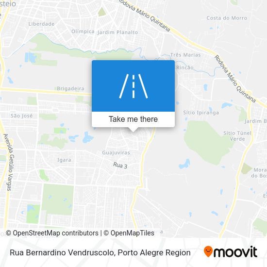 Rua Bernardino Vendruscolo map