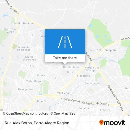 Rua Alex Borba map