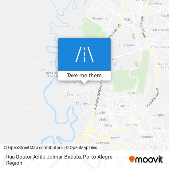 Mapa Rua Doutor Adão Jolmar Batista