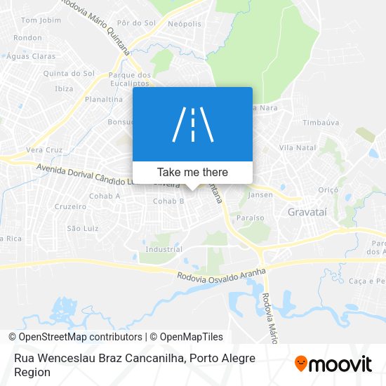 Rua Wenceslau Braz Cancanilha map