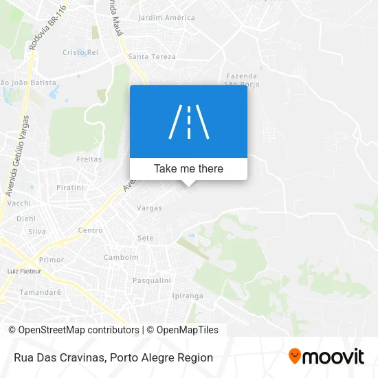 Rua Das Cravinas map
