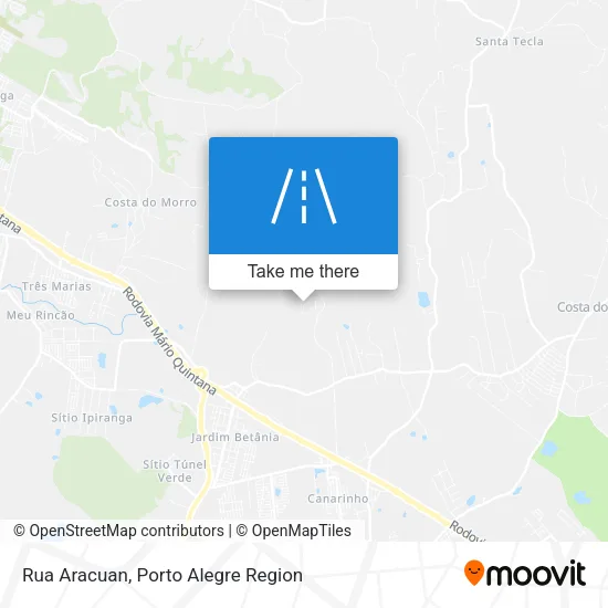 Rua Aracuan map