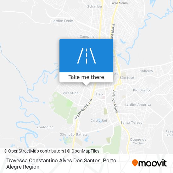 Mapa Travessa Constantino Alves Dos Santos