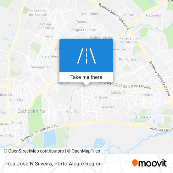 Rua José N Silveira map