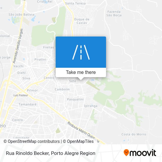 Rua Rinoldo Becker map