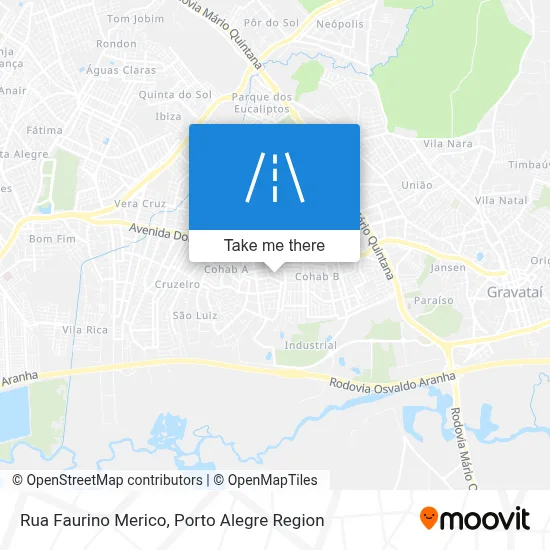 Rua Faurino Merico map