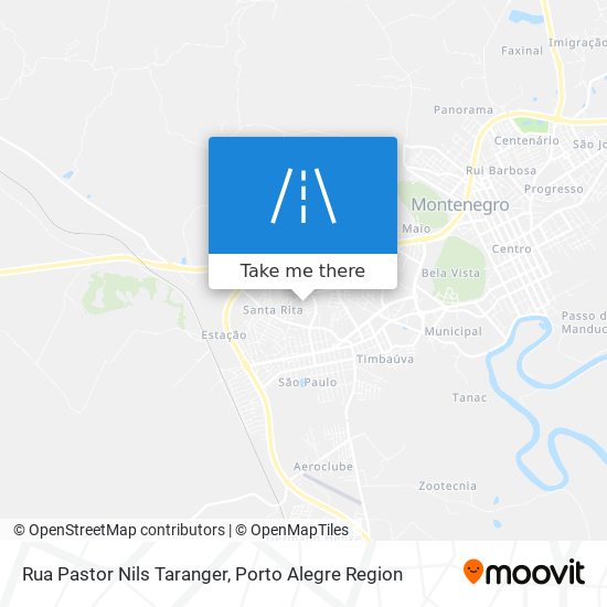 Mapa Rua Pastor Nils Taranger