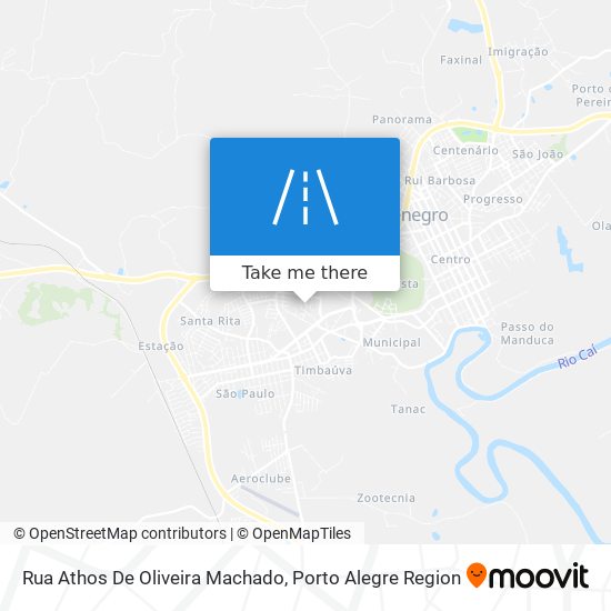 Mapa Rua Athos De Oliveira Machado