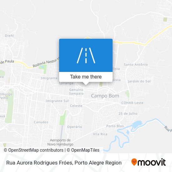 Rua Aurora Rodrigues Fróes map